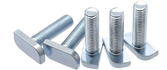 Grade 8.8 Din Hammer Head Bolt For Mounting Rail Photovoltaic And Elevator