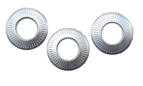 NF E 25-511 Conical Knurled Spring Washers Symbol CS Alloy Steel 65Mn Zinc Plating