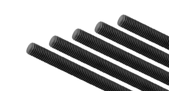 Black Carbon Steel 35K Full Threaded Rod DIN 975 DIN 976 1 Meter Class 8.8
