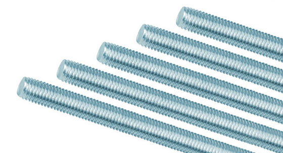 DIN 975 DIN976 Carbon Steel Full Threaded Rod / Bar 1m Galvanization Class 4.8 8.8