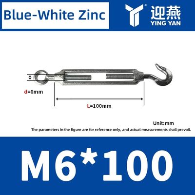 Stretching Rigging Screw Eye Hook DIN1480 Stainless Steel Turnbuckle Forged Turnbuckles Manufacturer's standard